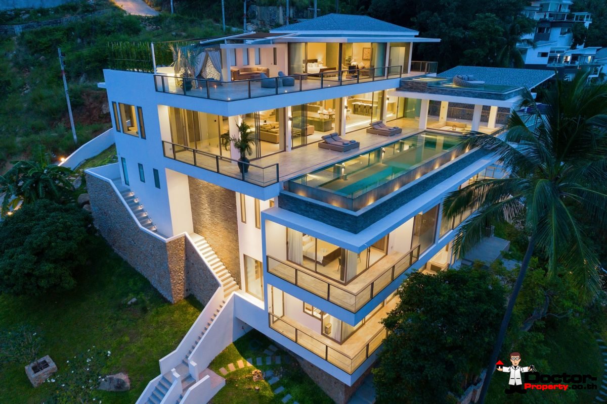 Magnificent Modern Villa with Panoramic Views - Chaweng Noi, Koh Samui - For Sale